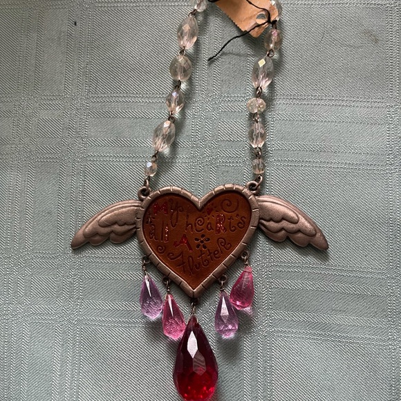 Price Drop NWT Holiday Decor yr round Heart Swarovski Crystal Hanging ornament - Picture 2 of 7